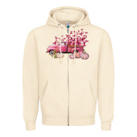 Sandshell Breast Cancer truck Zipper Hoodie - FaDigitalArtStudio