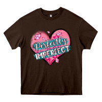 Chocolate Brown perfectly imperfect Heavy Core Tee - MaliasSmallBusiness