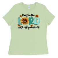 Matcha trust in the lord with all your heart Ladies Tee - MaliasSmallBusiness