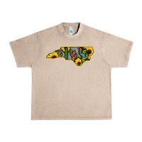French Oak Western North Carolina Map Sunflower Urban Heavy Tee - Bettercallsaul