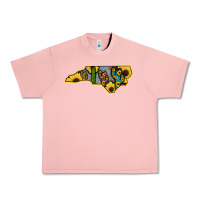 Salmon Western North Carolina Map Sunflower Urban Heavy Tee - Bettercallsaul