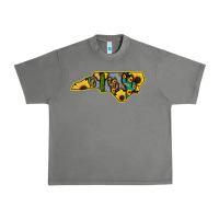 Tornado Western North Carolina Map Sunflower Urban Heavy Tee - Bettercallsaul