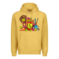 Antique Gold Softball Coffee Mug Premium Hoodie - FaDigitalArtStudio