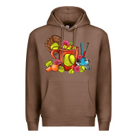Chestnut Softball Coffee Mug Premium Hoodie - FaDigitalArtStudio
