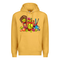 Mustard Softball Coffee Mug Premium Hoodie - FaDigitalArtStudio