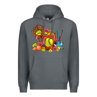Rock Softball Coffee Mug Premium Hoodie - FaDigitalArtStudio