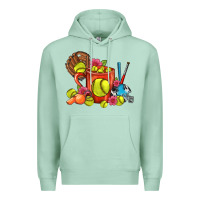 Seafoam Softball Coffee Mug Premium Hoodie - FaDigitalArtStudio