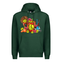 Sports Green Softball Coffee Mug Premium Hoodie - FaDigitalArtStudio
