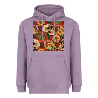 Lavender western skull aztec seamless pattern Heavyweight Hoodie - BundleAndBundleShop