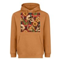 Meerkat western skull aztec seamless pattern Heavyweight Hoodie - BundleAndBundleShop