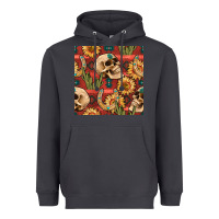 Smoke western skull aztec seamless pattern Heavyweight Hoodie - BundleAndBundleShop