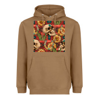 Toasted Coconut western skull aztec seamless pattern Heavyweight Hoodie - BundleAndBundleShop