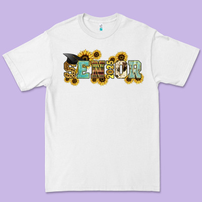 Senior 2025 Sunflowers Premium Tee Designed By Nancycooperartshop
