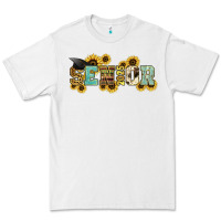 White senior 2025 sunflowers Premium Tee - NancyCooperArtShop