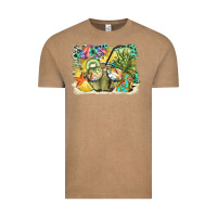 Vintage Coffee coconut with fruits  background Vintage Tee - BarkalooDesign