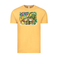 Vintage Mustard coconut with fruits  background Vintage Tee - BarkalooDesign