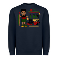Navy i am black history black boy  juneteenth Heavyweight Sweatshirt - CowGirlArtShop