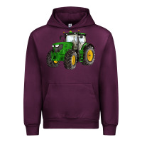 Mauve Wine western farm tractor Urban Hoodie - Artiststas