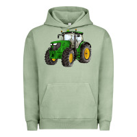 Pigment Oil Green western farm tractor Urban Hoodie - Artiststas