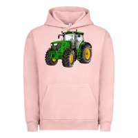 Pigment Salmon western farm tractor Urban Hoodie - Artiststas