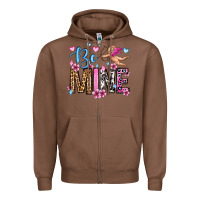 Chestnut be mine valentine's day Zipper Hoodie - OliviaCreatesArt