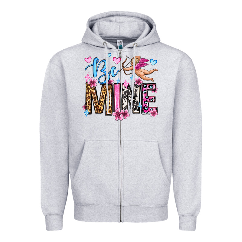 Be Mine Valentine's Day Zipper Hoodie by OliviaCreatesArt | Teevron