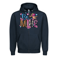 Navy be mine valentine's day Zipper Hoodie - OliviaCreatesArt