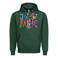 Sports Green be mine valentine's day Zipper Hoodie - OliviaCreatesArt