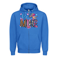 True Royal be mine valentine's day Zipper Hoodie - OliviaCreatesArt