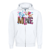 White be mine valentine's day Zipper Hoodie - OliviaCreatesArt
