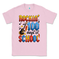 Bubblegum Pink rockin' 100 days of school Classic Tee - Artiststas