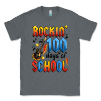 Charcoal Heather rockin' 100 days of school Classic Tee - Artiststas