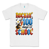 White rockin' 100 days of school Classic Tee - Artiststas