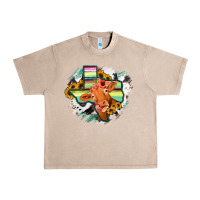French Oak Western Texas Flag Cow Portrarit Urban Heavy Tee - Bettercallsaul