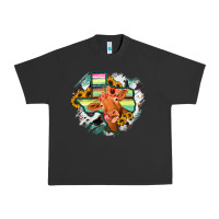 Pigment Black Western Texas Flag Cow Portrarit Urban Heavy Tee - Bettercallsaul