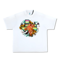 White Western Texas Flag Cow Portrarit Urban Heavy Tee - Bettercallsaul