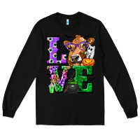 Black love cow halloween tbw Long Sleeve Tee - texasbilliewilder