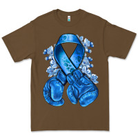 Cacao Blue ribbon with boxing gloves Premium Tee - NancyCooperArtShop