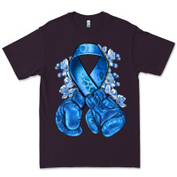 Plum Blue ribbon with boxing gloves Premium Tee - NancyCooperArtShop