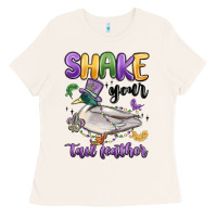 Bone shake your tail feather mardi gras Ladies Tee - MaliasSmallBusiness