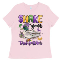 Shake Your Tail Feather Mardi Gras Ladies Tee | Teevron