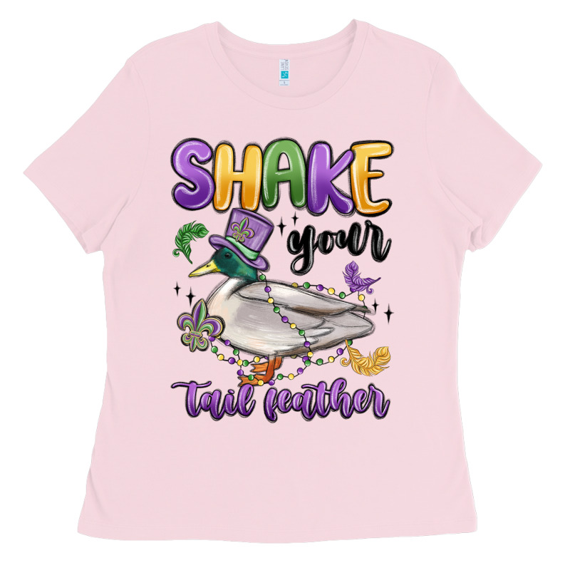 Shake Your Tail Feather Mardi Gras Ladies Tee by MaliasSmallBusiness | Teevron