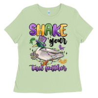 Matcha shake your tail feather mardi gras Ladies Tee - MaliasSmallBusiness