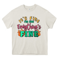 Cream its fine im dine everythings fine Heavy Core Tee - MaliasSmallBusiness
