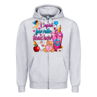 Heather Grey Cupid's Favorite Teacher Valentine's Day Frappe Zipper Hoodie - FaDigitalArtStudio