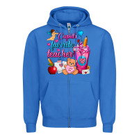 True Royal Cupid's Favorite Teacher Valentine's Day Frappe Zipper Hoodie - FaDigitalArtStudio