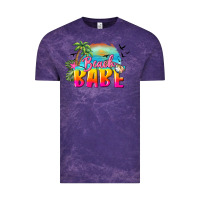 Cloud Purple beach babe Vintage Tee - BarkalooDesign