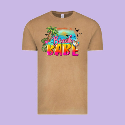 Beach Babe Vintage Tee Designed By Barkaloodesign