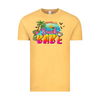 Vintage Mustard beach babe Vintage Tee - BarkalooDesign