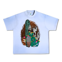 Grape Ice Western Cowhide Cactus Urban Heavy Tee - Bettercallsaul
